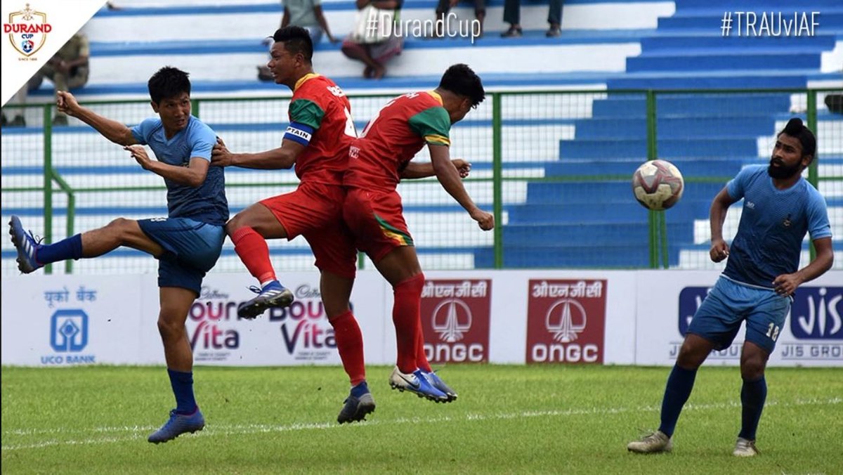 thedurandcup's tweet photo. #TRAUvIAF #DurandCup #IndianFootball

Indian Air Force emerges victorious in a neck to neck battle against TRAU.

https://t.co/uHPxHiNFG7 https://t.co/rJGsdvkgI1