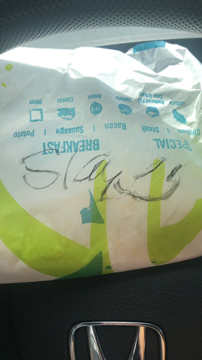 Princess_Fajita's tweet photo. Look what they wrote on my โburritoโ awww does this mean Iโm cute yet?? #tacobell #slay #amicuteyet #lunch #breaktime #FridayMotivation #yasssqueen https://t.co/n4qdh56Zwd