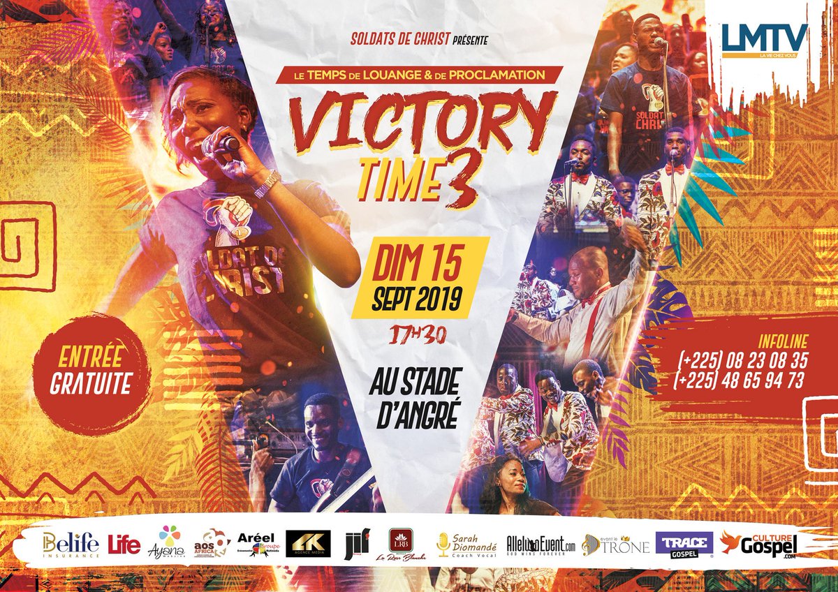 TRACE_Gospel's tweet photo. Et c'est reparti pour la troisième édition de #VictoryTime 💥💥💥💥! Avec la chantre @GeorgiaANGUI le dimanche 15 septembre au stade d'Angré à partir de 17h30 ! De belles surprises t'y attendent 😉 #VictoryTime3 #WeAreGospelMusic #TraceGospel https://t.co/ttRAHBeeu7
