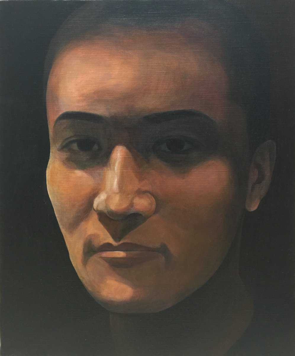 加藤純一の肖像画 タイカのイラスト