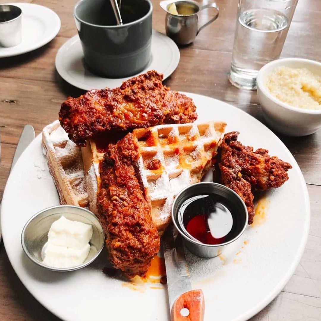 Looking to get your tastebuds on some "chicken" and waffles? On weekends, <a href="/thebeerplant/">The Beer Plant</a> in Austin specializes on a plant-based version of the dish and we couldn't be more impressed with their creativity!