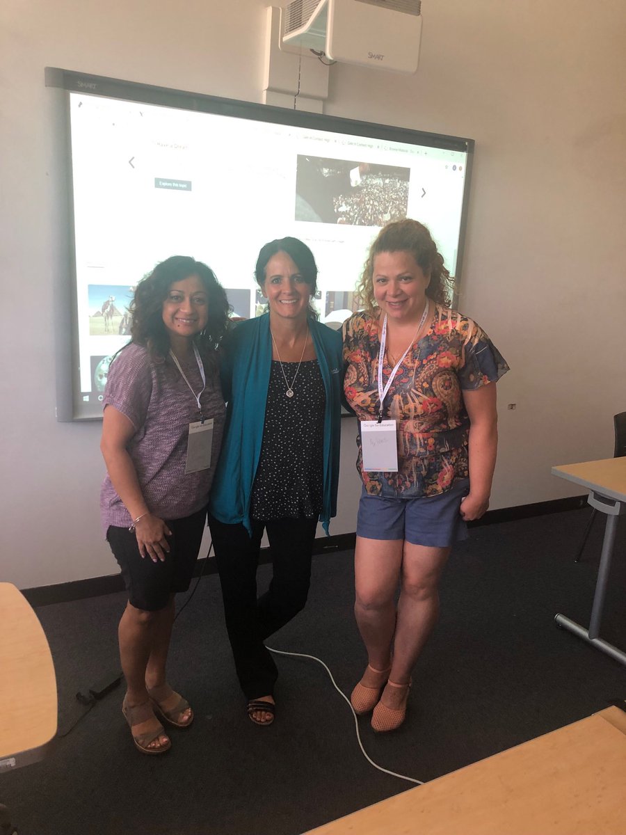 BudlongIlt's tweet photo. Budlong peeps with a presenter, Kira Prince! We can’t wait to bring the info to our classrooms!#Googlepalooza https://t.co/kfiiETXxo6