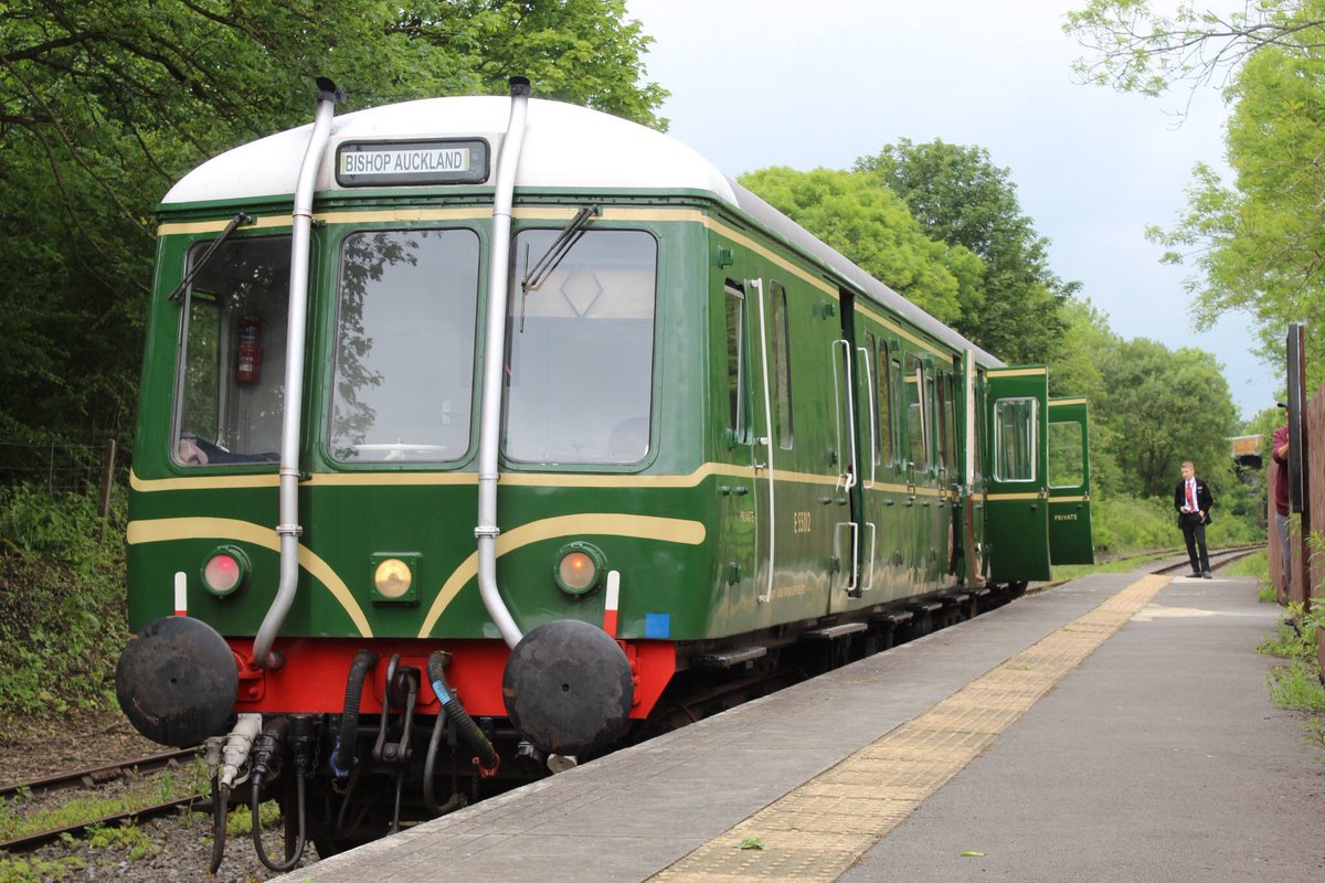 RailwayTrust's tweet image. Normal #heritage service resumes this weekend between Stanhope and Bishop Auckland #class122 image courtesy of @IC_HST