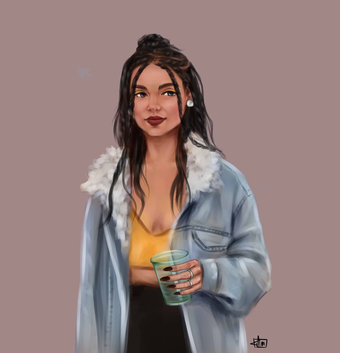 Itskiam265's tweet image. "His promises are temporary" she whispered to her self after drinking a cup of drama
#DramaTwitter #kiam #digitalpaint