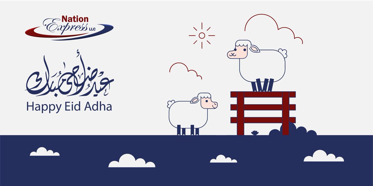 Nation_323's tweet photo. Eid Mubarak to you and your family.. Nation Express team wishing you happy Eid Adha. ❤️💙 https://t.co/ZIRPLXpj2t