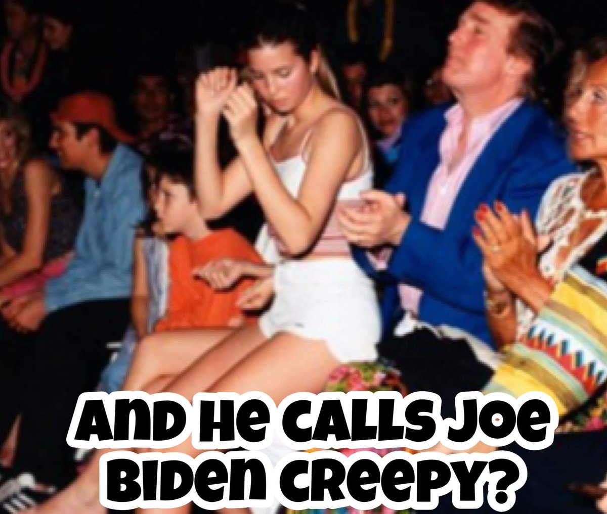 4EverCynCity's tweet photo. @PhillipLiberal @angel28kc Trump also tells women he chooses to screw and the young girl he raped, that they remind him of his daughter Ivanka. 
#trumpisarapist 
#IncestuousTrump https://t.co/Ed2epqgwvZ