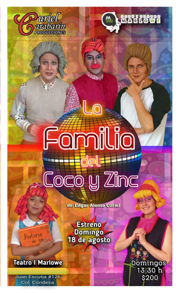 Tenemos #DESCUENTOS, manda MENSAJE para que la próxima semana disfrutes de:
#Viernes #ComedyScratch 22hrs
#Sábado #Apolo 13:30hrs, #NosotrosLasDoñas 22hrs
#Domingo #LaFamiliaDelCocoYZinc 13:30hrs

#Standup #teatro #niños #familia #findesemana #FelizViernesATodos