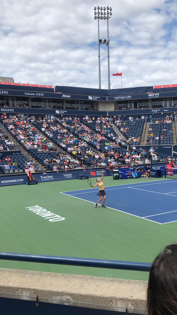 kirstcraigster's tweet photo. @ #RogersCup ...trying not to talk too loudly with @BroadleyN https://t.co/pZH2nkTOFR