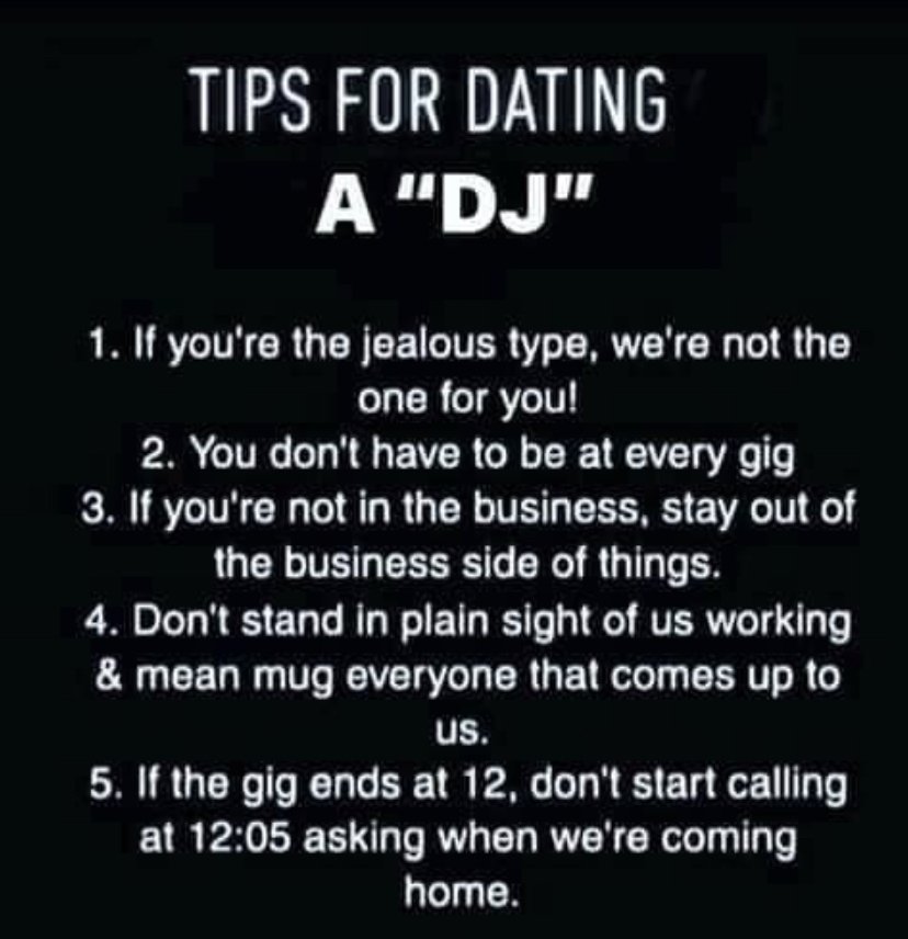 idjnow's tweet photo. #DatingaDJ On a scale of 1-10 how accurate is this? π€
#idjnow #idjnowgearup https://t.co/SmF5Zzoctu