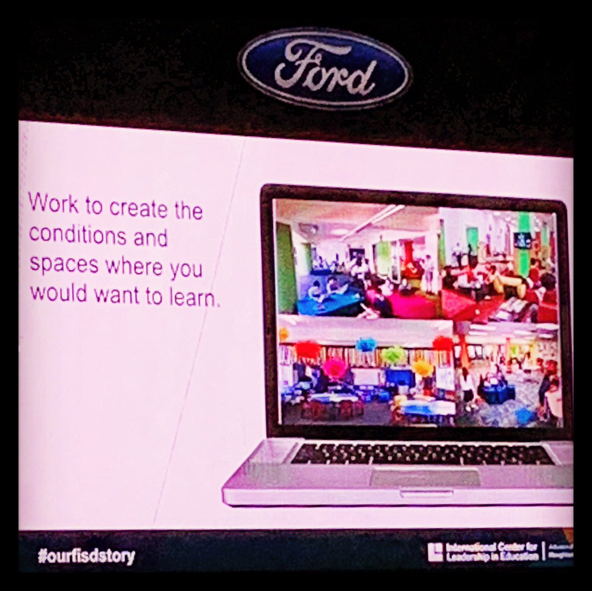 coachpflores's tweet photo. "Work to create the conditions & spaces where you would want to learn."๐
Takeaway from @E_Sheninger #FISDConvocation2019
I'm on the quest to use research/design thinking & technology to leverage learning this year. Thx for the inspiration!๐
#OurFISDstory
#LibertyLearns https://t.co/V38LdPUgF5