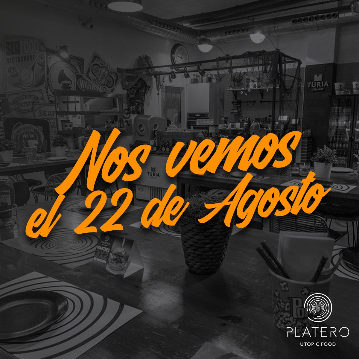 PlateroChef's tweet photo. Hoy decimos adiós para coger fuerzas y volver el próximo 22 de agosto. https://t.co/SSqRMcIUjj