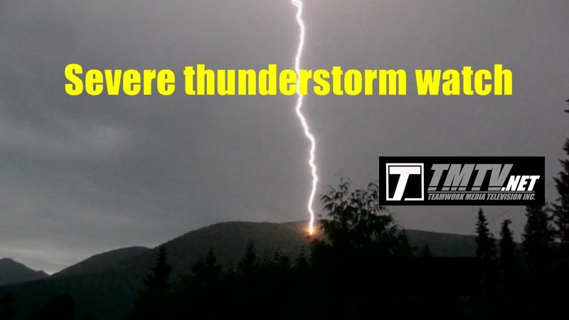 TMTVBCTV's tweet photo. Thunderstorm Watch -The threat level has been raised for the Kootenays with the potential for heavy downpours in thunderstorms. Severe thunderstorm watches are in effect for #Sparwood, #Cranbrook and #Creston #BCStorm #BalfourBC, #ProctorBC #Kootenaylake #kootenays #southeastbc https://t.co/ISNJ7gOMxD