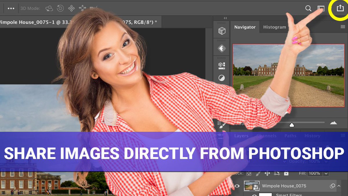 TipSquirrel's tweet photo. Its a NEW POST! (Its been a while) Photoshop's Share Button.
Special thanks to @paultrani for alerting us to this new #photoshop feature via his Twitter post. https://t.co/8kFT66MHmw https://t.co/OneVU9aVSm