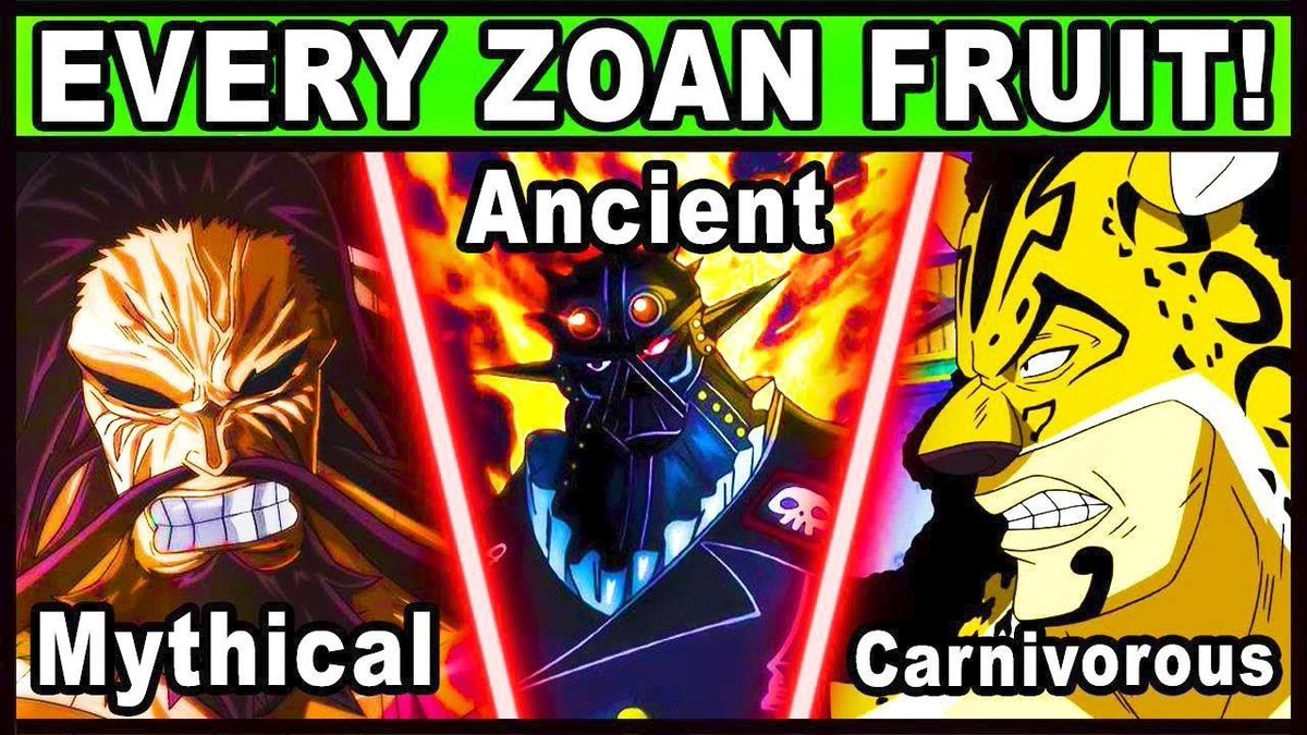 AnimeUproar on X: All Zoan Users and Their Powers Explained! (One