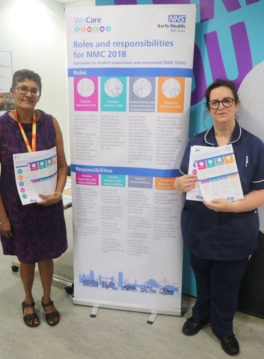 The first round of the @BHNurseEducator team touring with the new @nmcnews education standards stand and information packs. Future dates can be found on WeShare! @DebbieJurasz @LevingtonAnne @WinnieGeorge18 @SharonCarty6 @Barts_Ug_Nurses @nickydriley @bartshealthHCSW @bh_pap