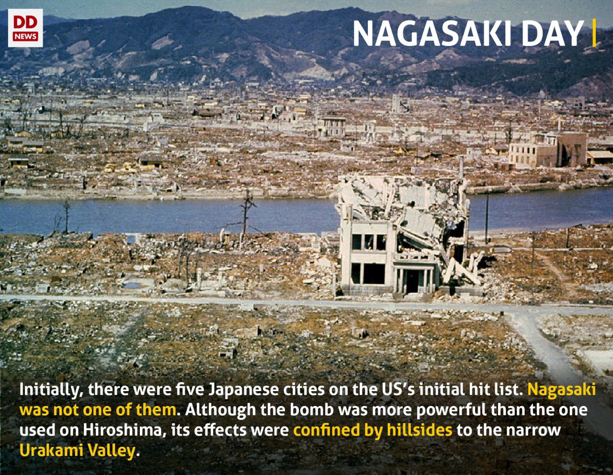 Dd News On This Day In 1945 The Us Dropped Atomic Bomb On Japan S City Nagasaki During World War Ii Since Then Nagasaki Day Is Observed Every Year On August