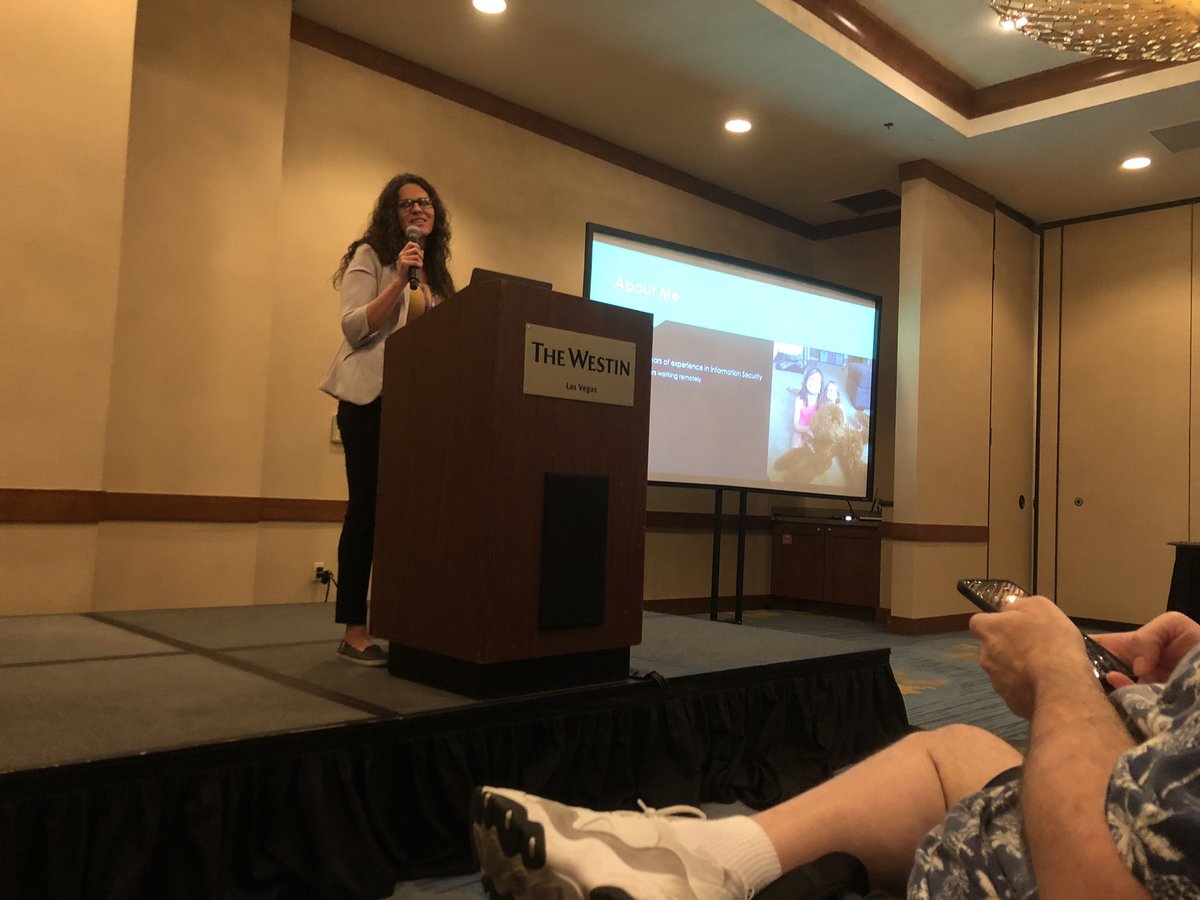 tyler_robinson's tweet photo. @1SuzannePereira is presenting over a decade of wisdom about how to successfully work remotely. @inguardians @nisos @DianaInitiative #RockingTheStage https://t.co/fs6ahpit7p