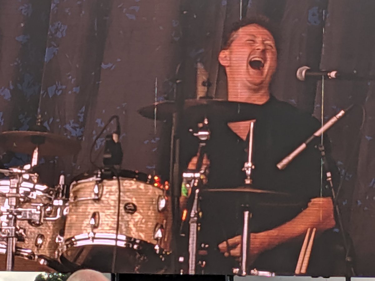 Seen for the first time at #cropredy2019 the rare, endangered, and coy, happius drummarist. Part of the genus cantubri caravanus.....