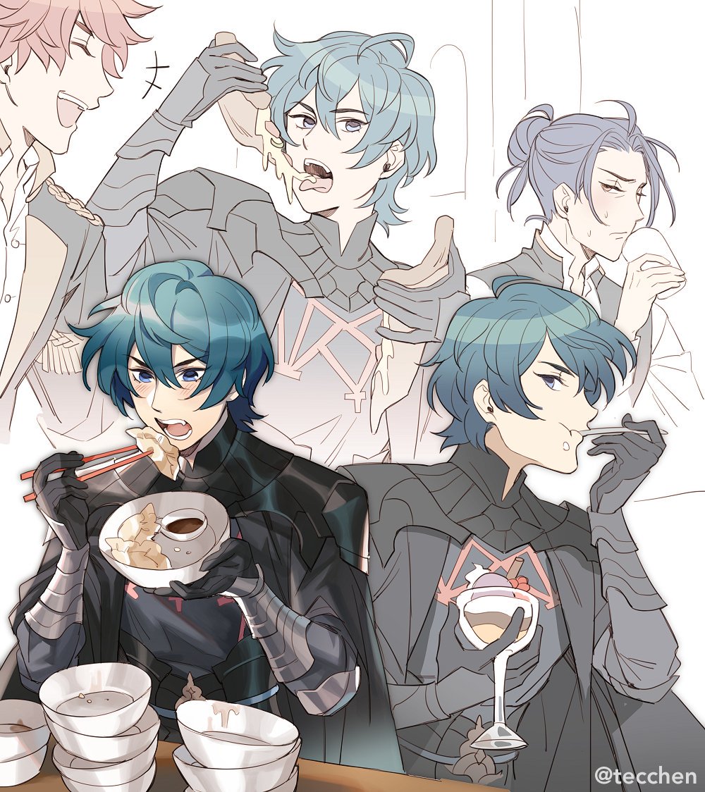 tecchen's tweet photo. byleth's professor level is just a measure of how many meals they can eat in one sitting
#FireEmblemThreeHouses https://t.co/M9e2q6lbAD