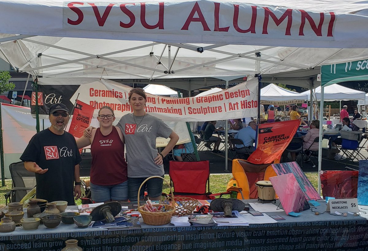 SVSUART's tweet photo. Come see us at the Saginaw Art Fair today and tomorrow. https://t.co/fhpASbFGIg