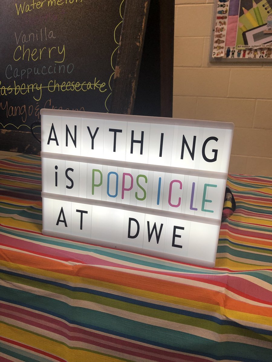 MrsW_5thLE's tweet photo. Pure deliciousness from @DWEPTA1 and @Pacopops1 !! Yummy treats from fantastic peeps! @HumbleISD_DWE #teacherlove #anythingispopsicle #almostschooltime https://t.co/uGE5vfr2dv