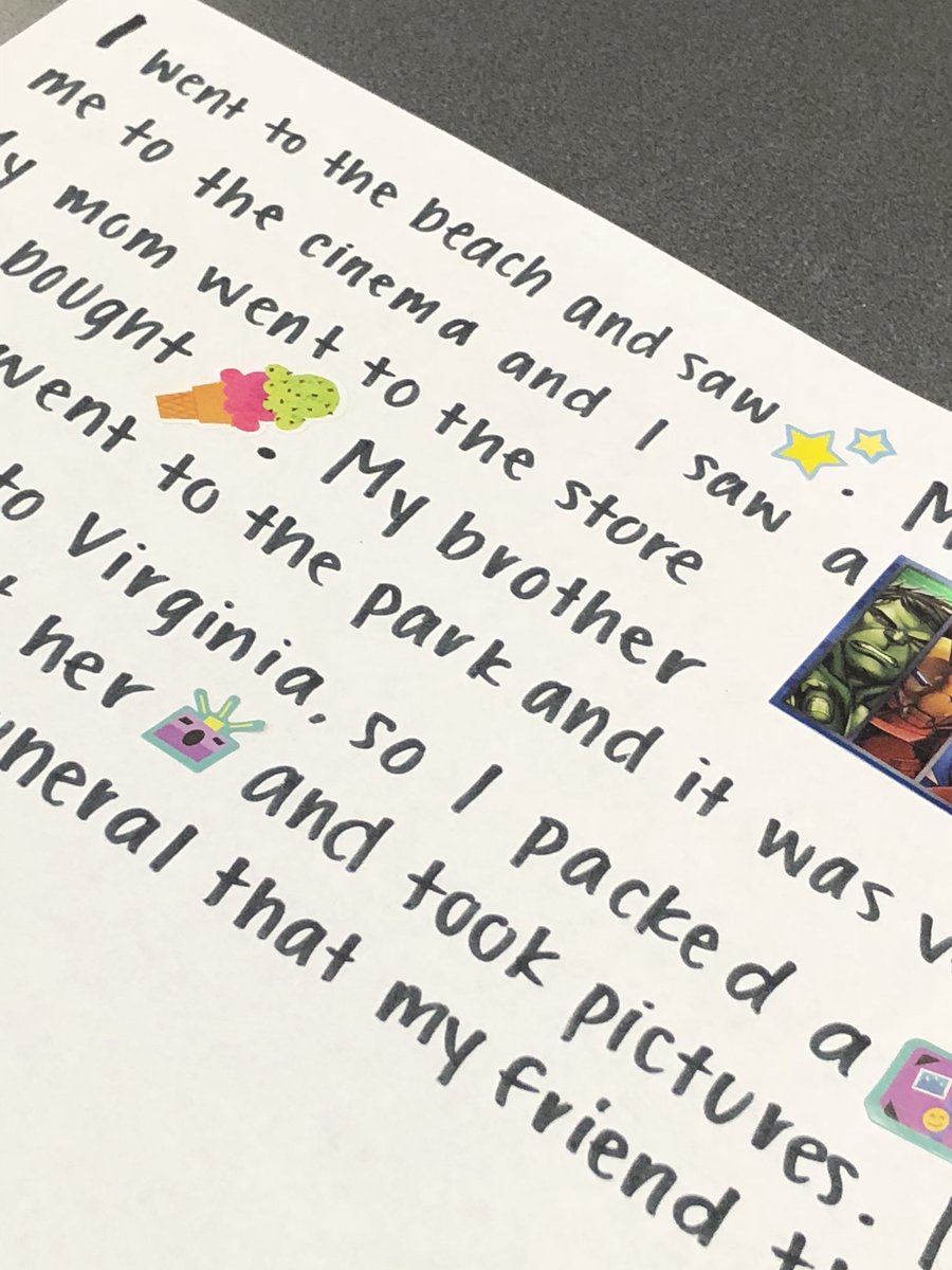 underwaspmath1's tweet photo. In advisory this morning our 8th graders counted up their RISE UP FEATHERS and had a little fun with stickers making sticker stories of what they did over the summer. #WeB4MeEWA #8thgrade #advisoryfun #riseup #stickerstory https://t.co/DVoy1NpnWh