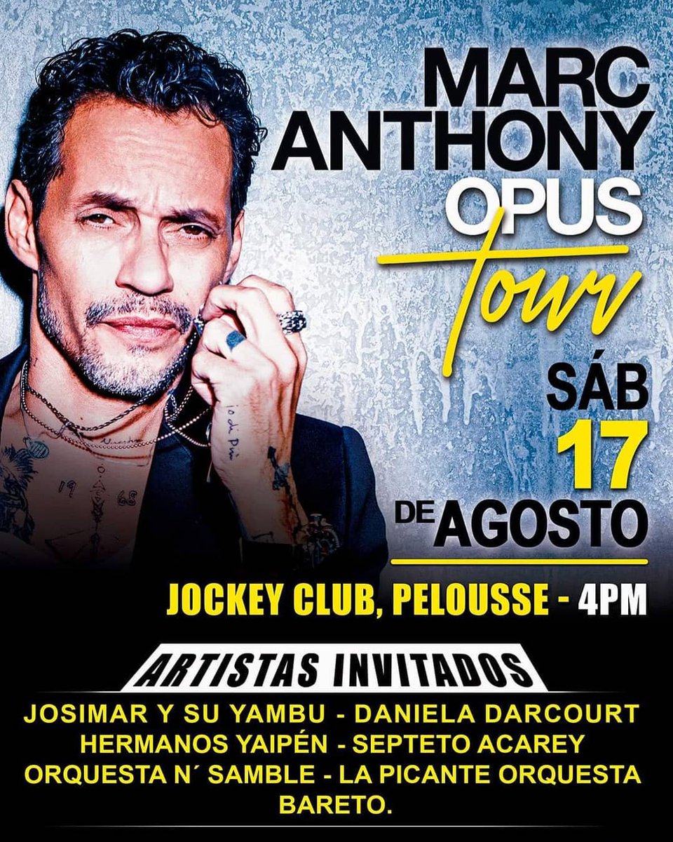 megashowperu's tweet photo. Este 17 de agosto no te pierdas a #MarcAnthony en este increíble concierto. Adquiere tus entradas en Teleticket de Wong y Metro 😎: https://t.co/F4y5K6CP02 https://t.co/67ahy394lj