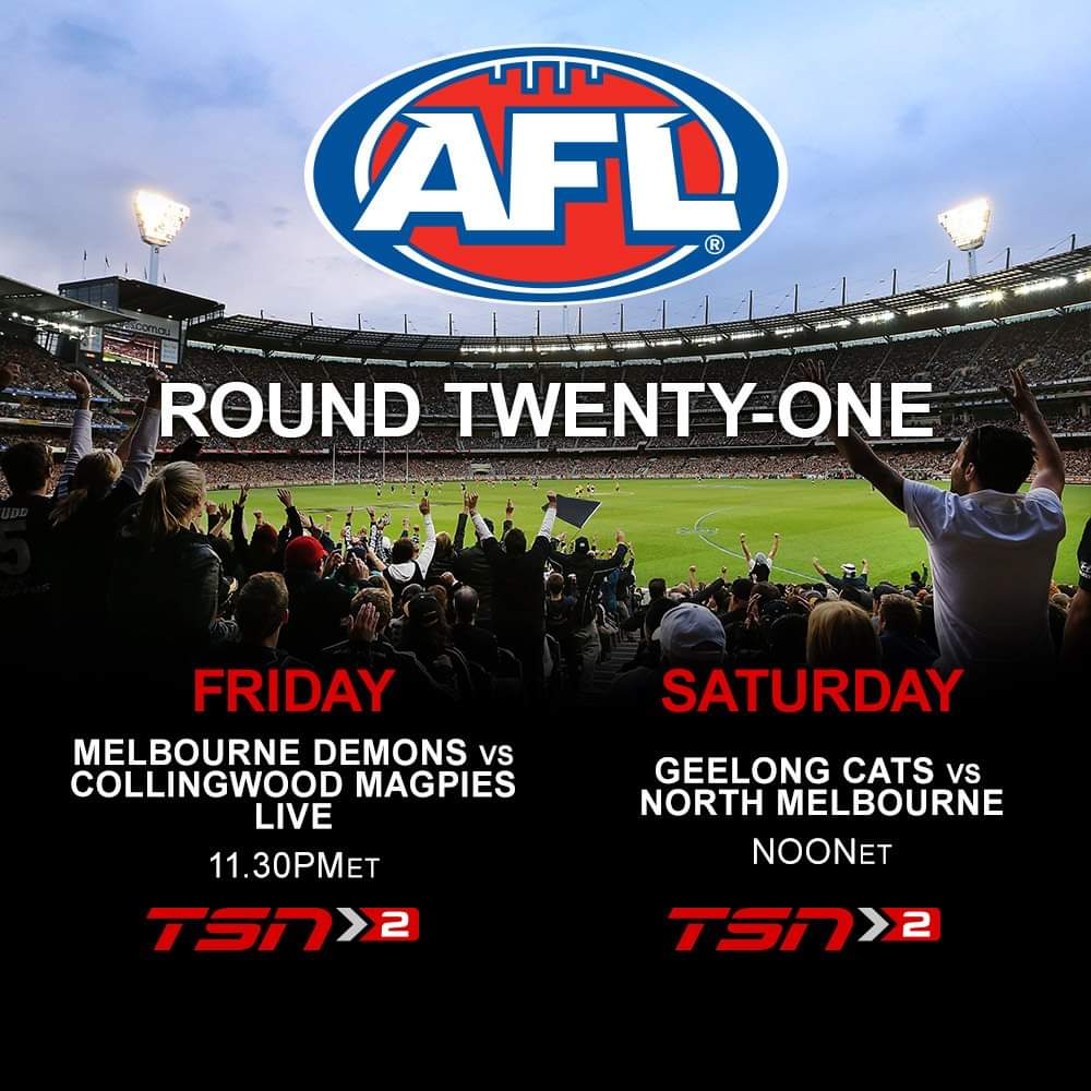 Can Geelong remain atop the ladder?
Can the Magpies make a resurgence for the top four?

All will be revealed in these season-defining all-Victorian battles on TSN2 this weekend.