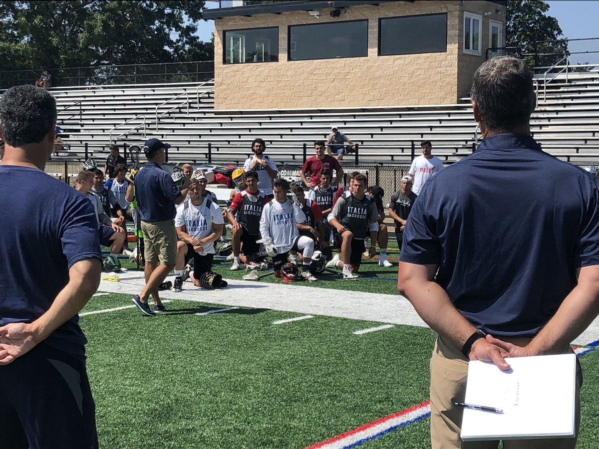 Incredible day at St Anthony’s yesterday #italialacrosse team tryouts. 140+ players...Love this game, Love to see these two together again as teammates! #brotherhood