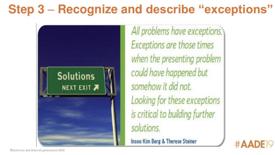 dChickadee4Life's tweet photo. “Exceptions” @DebGreenwood are like “Bright Spots” @asbrown1. #AADE19 https://t.co/12ip5k5NfZ