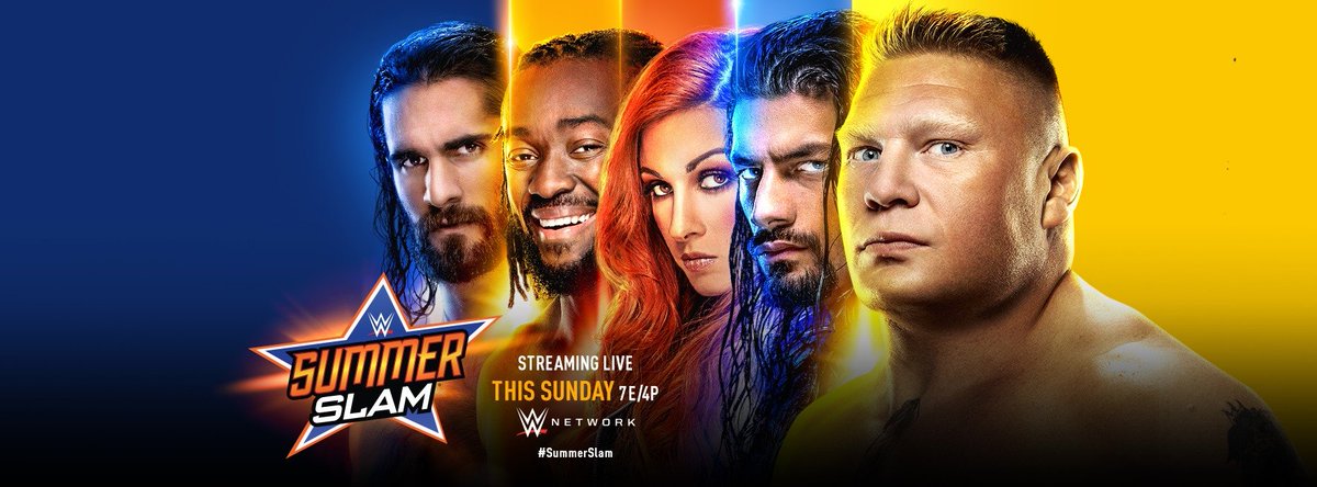 summers_bar's tweet photo. This Sunday night!! #wwe #summerslam https://t.co/OThDB3BNKp