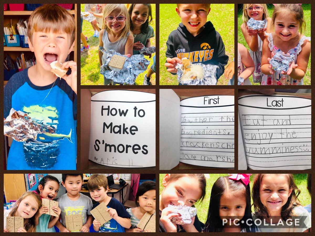 Fridays are s’more FUN! #NationalSmoresDay #firstgradefun #howtobook #crockpotsmores #guidedwriting #yummy #allsmiles #rhps @RichmondHill_PS @WGale_RHES