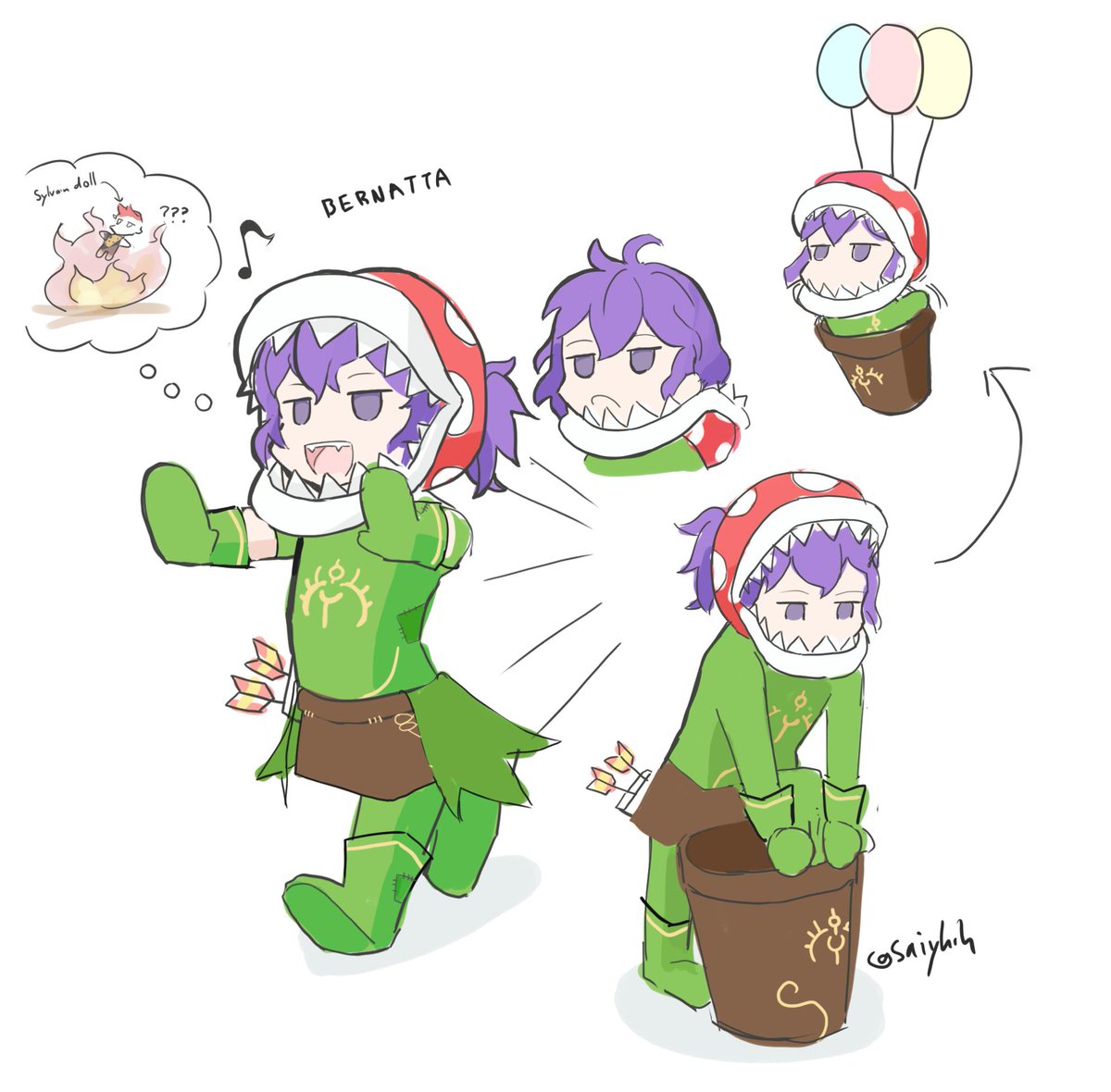 Pirahna plant outfit Bernadetta