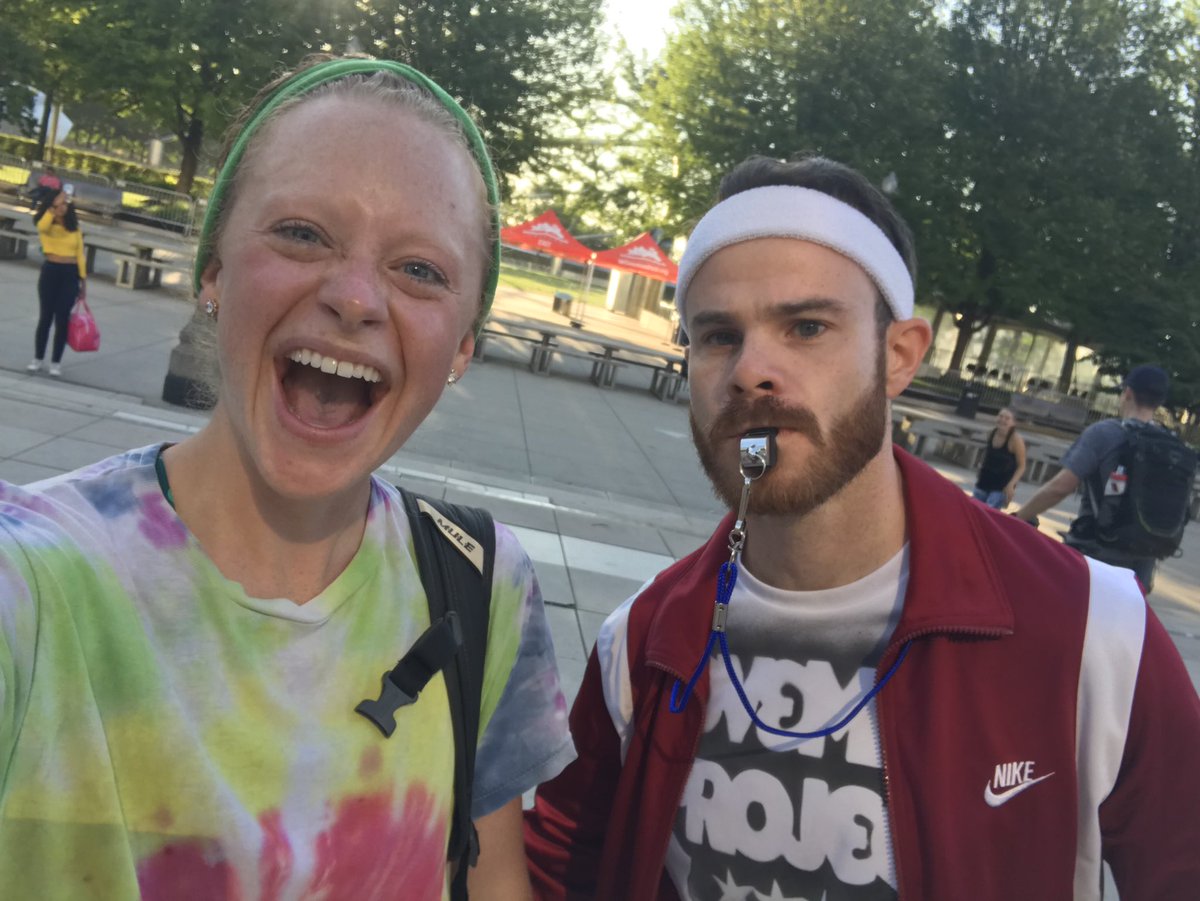 KDforAD's tweet photo. Coach Decker wants YOU to #justshowup! I’d say today’s #npchi workout was a success! Had a blast leading the group this morning and taking everyone back to gym class! #npchi https://t.co/75WOldJcBm