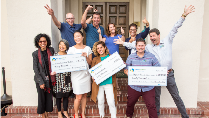 MMA_West's tweet photo. The day concluded with an awards reception, where we were honored to present this year’s recipients with a total of $80,000 in grants: @SF_AWS, @EdgewoodCenter for Children and Families, and @SummerSearchBA. Stay tuned for a highlight video later this month! #giveback #mmazing https://t.co/4cCULKOVz0