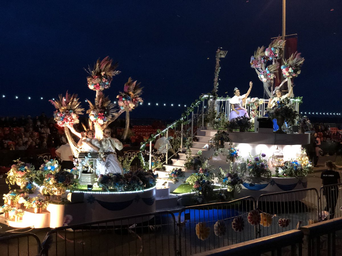 lyndonfarnham's tweet photo. Some true grit and real Battle spirit on display as spectacular Moonlight Parade delivered in most challenging of weather conditions #JerseyCI #theislandbreak #battleofflowers #Moonlightparade #Battle2019 https://t.co/LUDG52c0h8