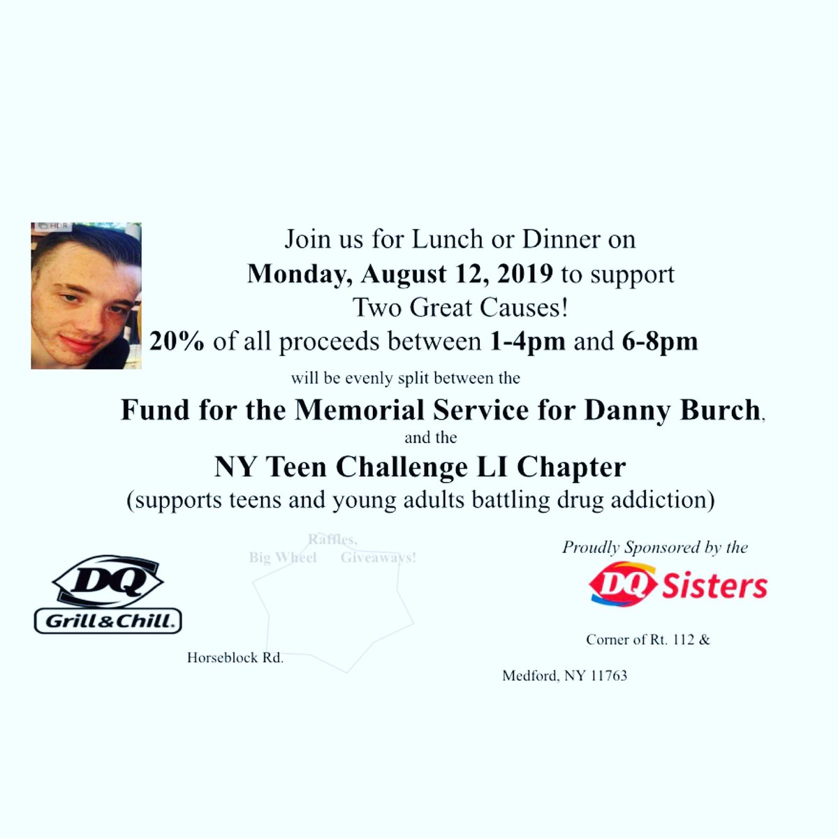 DQMedford's tweet photo. As some of you may know, we lost a member of our DQ family to the horrors of drug addiction.  While we mourn,  we also want to support his family as well as others in our community battling this horrific disease. https://t.co/3SxyALVaua