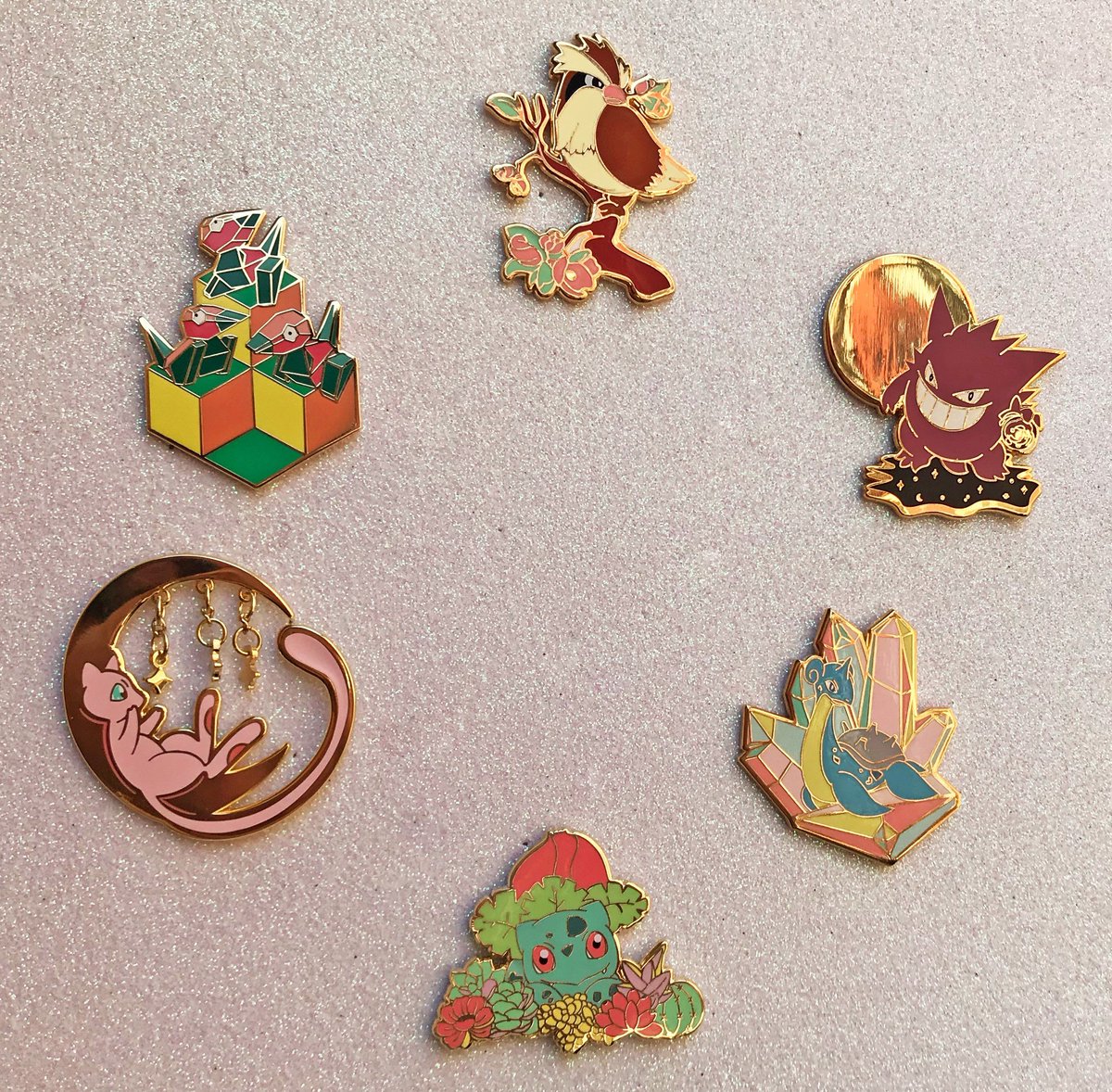 KewaiiStudio's tweet photo. My first set of Pokemon enamel pins. Available at https://t.co/73mlP4T2rI #pokemon #enamelpins #pingame https://t.co/WqjIFmGQgj