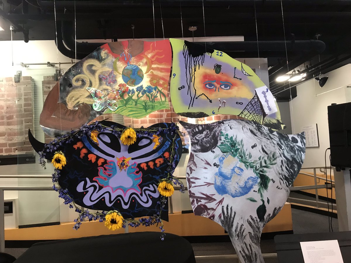 PODERSF's tweet photo. Powerful art at “Our Healing in Our Hands: Free Our Cities, Free Our Stories” opening exhibit. @CPASF @PODERSF #OurRootsAreStrong #LaCulturaCura #CommonRoots https://t.co/6Ds47nTVgM