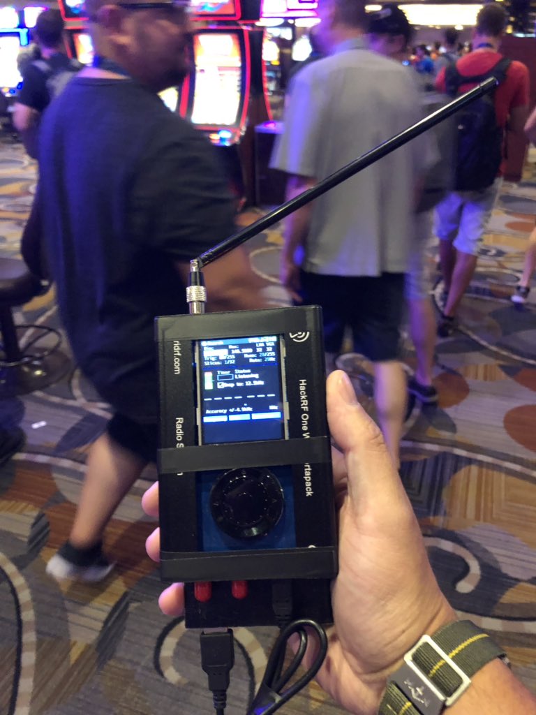 SecurityAS's tweet photo. Only @defcon where casino Security don’t tackle you to the ground when walking around with a device looking like this 😂 https://t.co/7G14i5LQP2