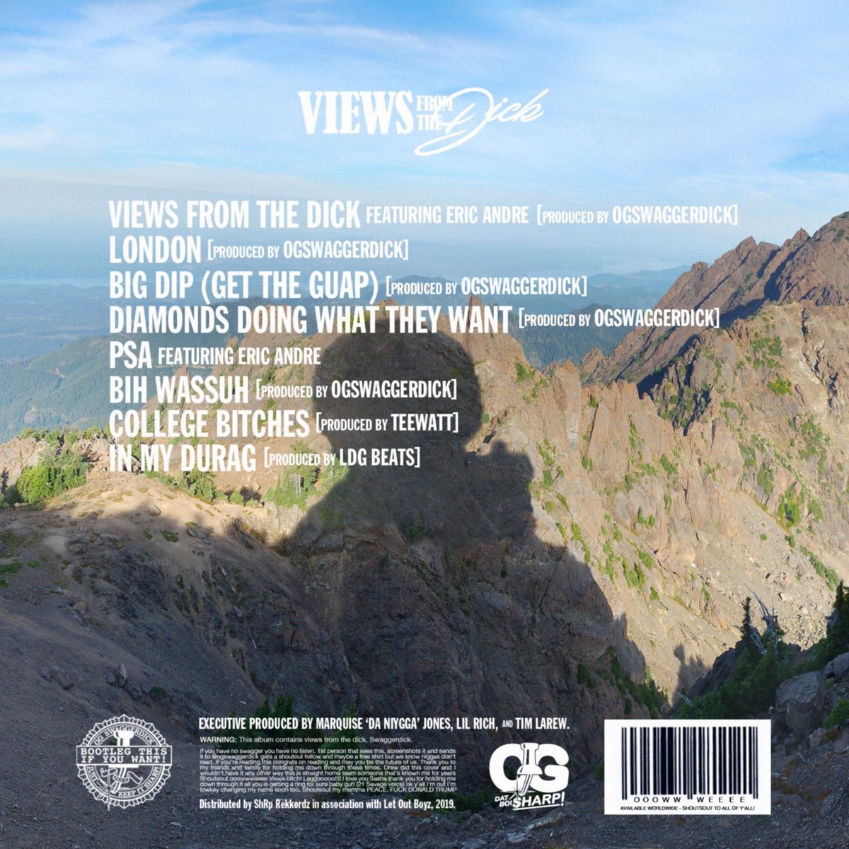 OgSwaggerdick's tweet photo. Wazzamn!!!
Views From The Dick 🏔 (Hosted by @ericandre) out now!!!
Ooowwweeee!!!! #DatBoiSharp📌
Listen here:
https://t.co/QuKsNtt0JX https://t.co/WIguf2RlL1