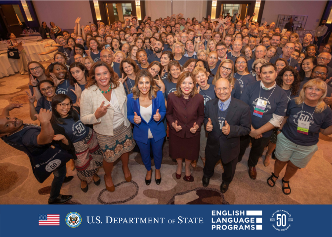 ELPrograms's tweet photo. Congratulations to the 2019-2020 cohort of English Language Fellows! These 200+ leaders in the #TESOL field are ready for their fellowships around the world. Be sure to check out our social media pages to follow their adventures! #lifeofaFellow #Fellowimpact. @ECA_AS @ECAatState https://t.co/1RIXMiQLRl