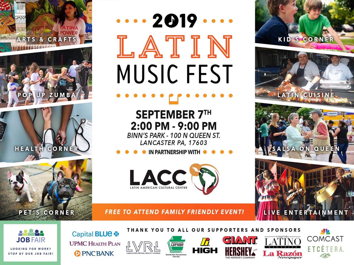 JOB FAIR • HEALTH CORNER • KIDZ KORNER • PETS CORNER • PIG ROAST • LIVE ENTERTAINMENT • TALENT SHOW • ARTS &amp; CRAFTS and more!!! latinmusicfestpa@gmail.com #festival #musicfestival #musicfest #cultural #latin #music #jobfair  #latinmusicfestpa #latinmusicfestlancaster