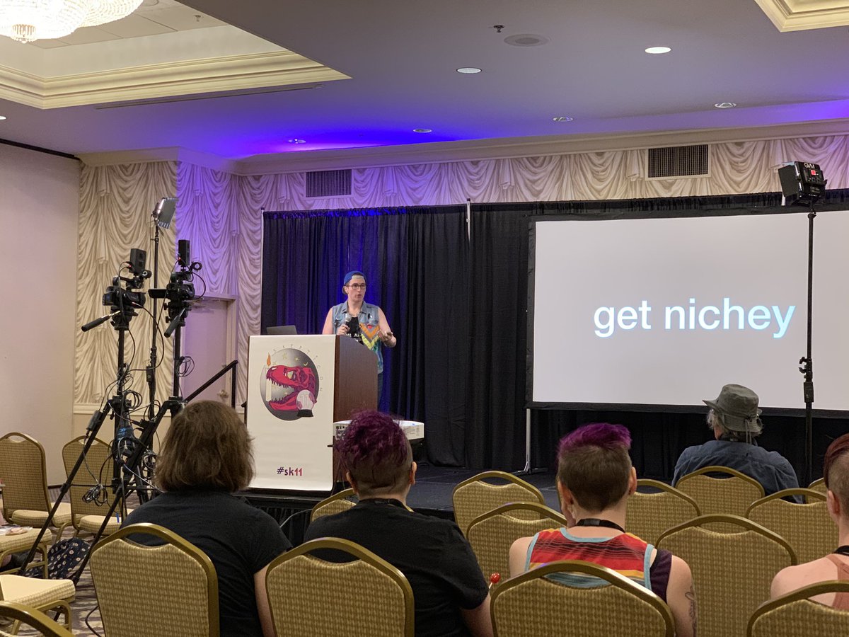 LouiseMarieJett's tweet photo. We’re learning about podcasting and creating spaces for niche topics with Callie Wright from @SecularWoman.
#sk11 #podcasting #secularwomen #skepticon #stl https://t.co/CHZ88IdL9K