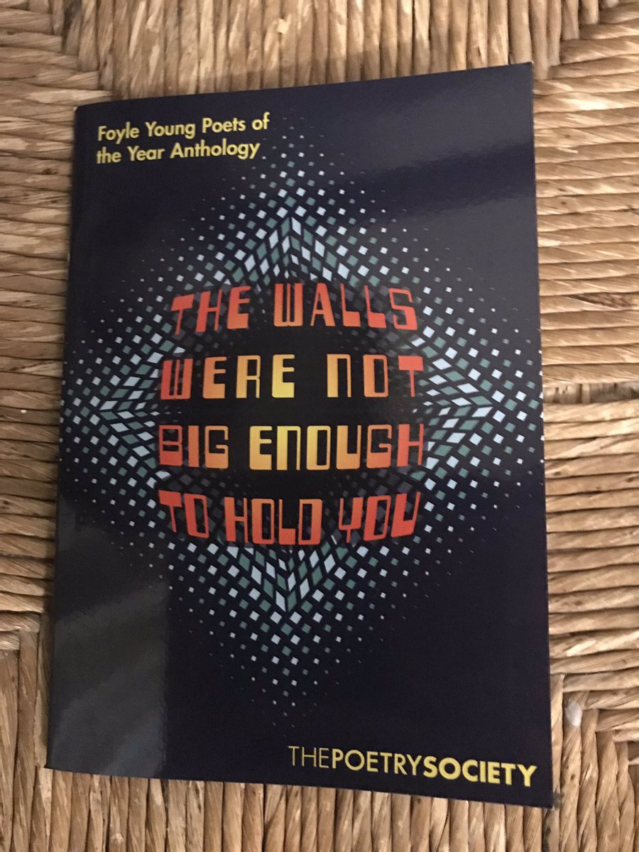 Well, this is rather brilliant. ♥️ So many great poems, some unexpected images. Thank you @PoetrySociety. I like this: 'let me hide/for a while against your/spine and devour you from/the inside' from @thildaarmiger. #FoyleYoungPoets 👍🏻