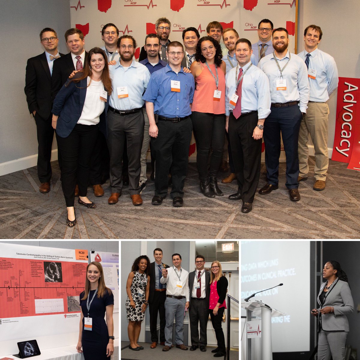 OhioACEP's tweet photo. What an awesome Ohio EM Residents' Assembly yesterday! 🤩 Thanks to all the amazing EM residents, med students, faculty, program leadership, & exhibitors for making this the biggest, best Assembly yet! Check out the full #EMRO19 Facebook Album: https://t.co/bNmIXphRsN https://t.co/DQO6XmAqvF