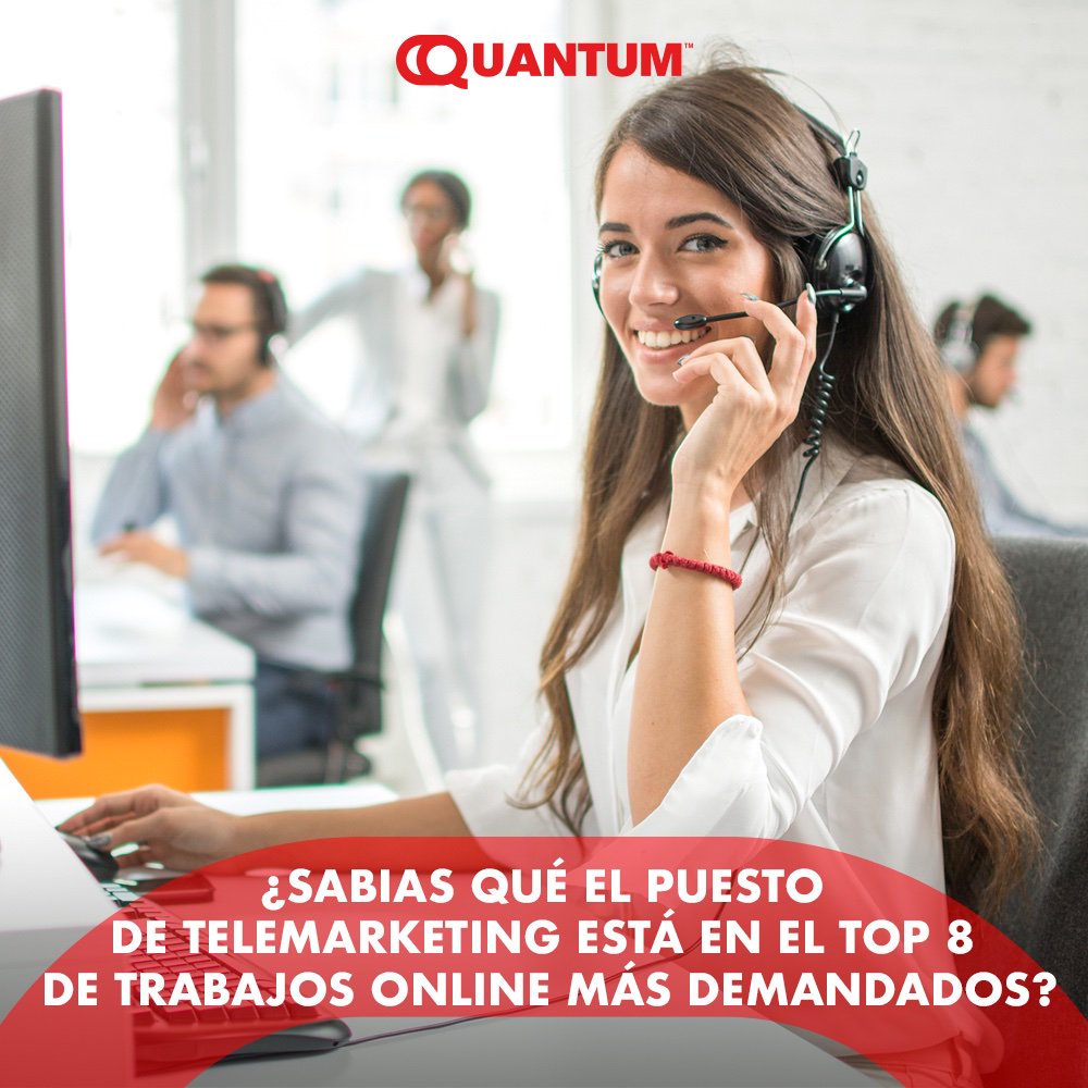 QuantumMx_'s tweet photo. Las empresas utilizan el #telemarketing como una venta directa y un canal eficiente, en #Quantum damos soluciones y alternativas a lo que tu marca necesita. https://t.co/tPQEQRoyMj