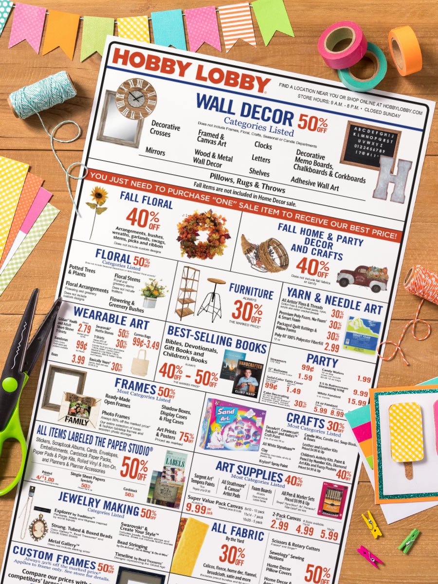 Official Hobby Lobby on Twitter " Weekly ad Sale ends August 17. See