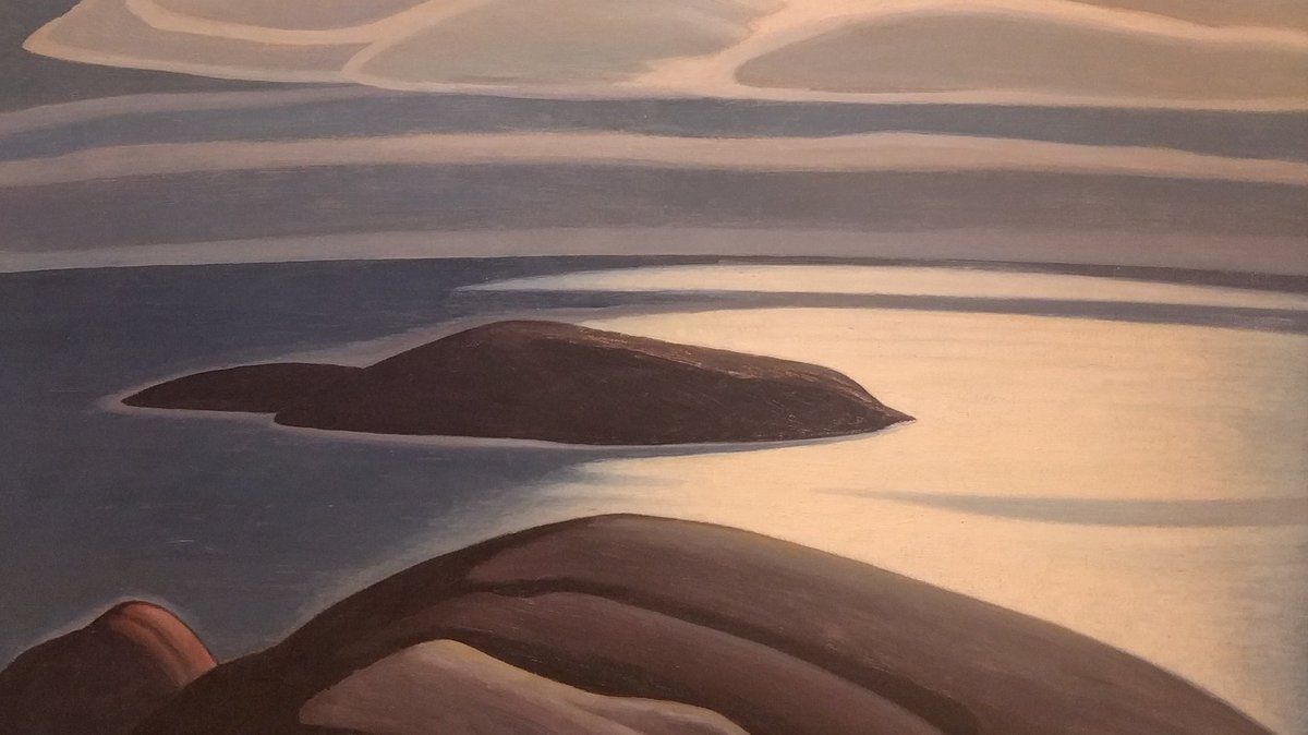 anthroscope's tweet photo. Check out #thedrive @AGGuelph.  Amazing landscapes from #thegroupofseven's Lawren Harris, @kellyrichardson and Bonnie Devine. https://t.co/wUKZyWW7yf