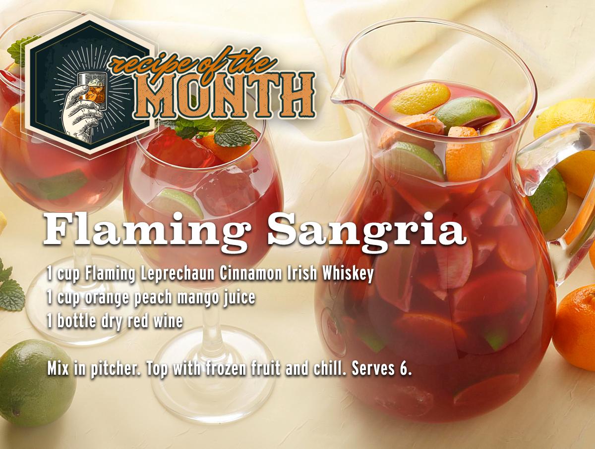The weekend's here and so is our #RecipeOfTheMonth, Flaming Sangria. 🔥🍷